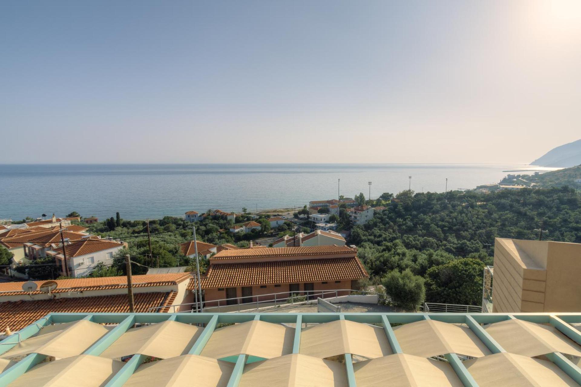 Ouzo Panoramic Houses 2, With Private Pool Plomari Ngoại thất bức ảnh