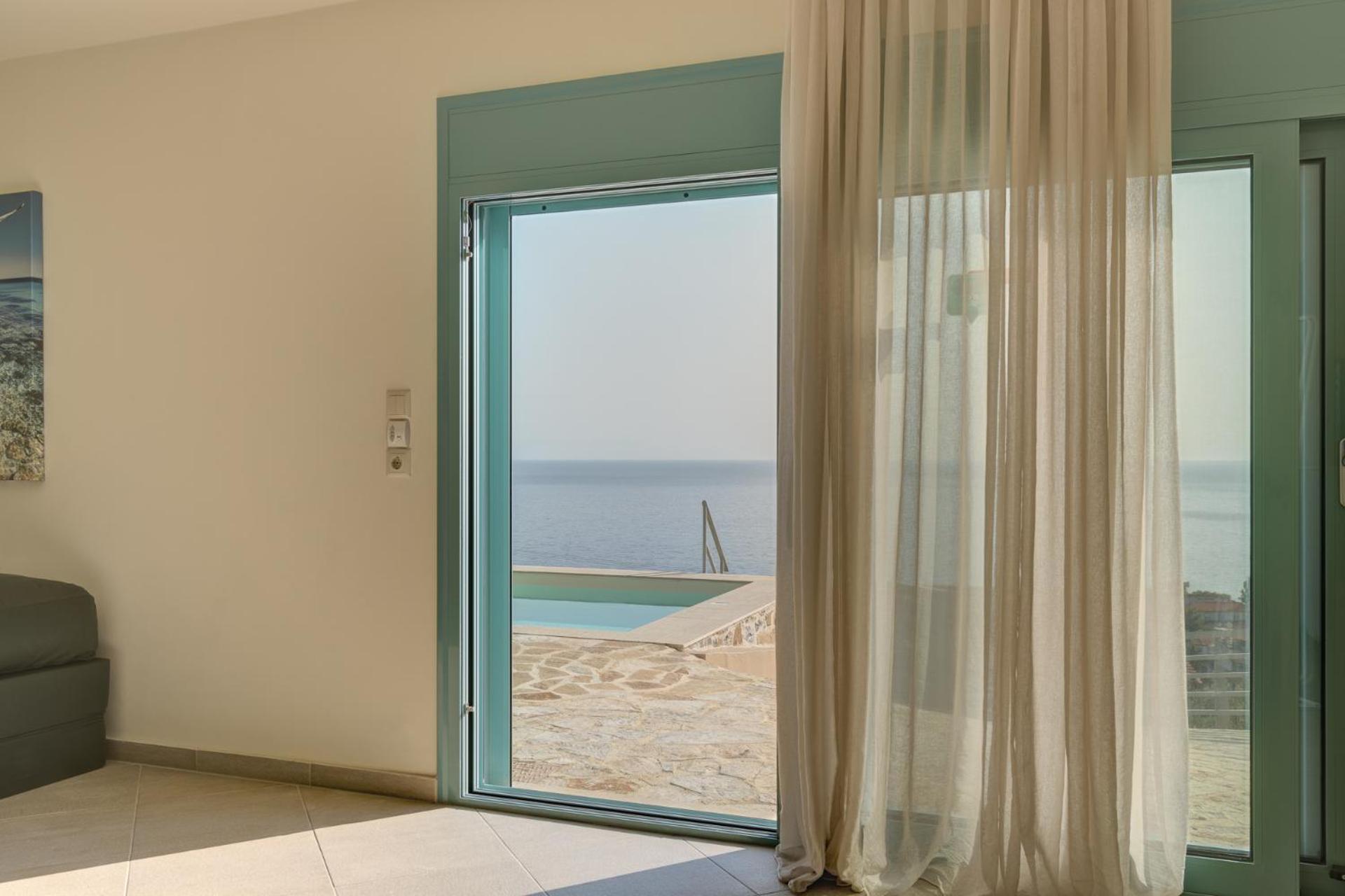 Ouzo Panoramic Houses 2, With Private Pool Plomari Ngoại thất bức ảnh