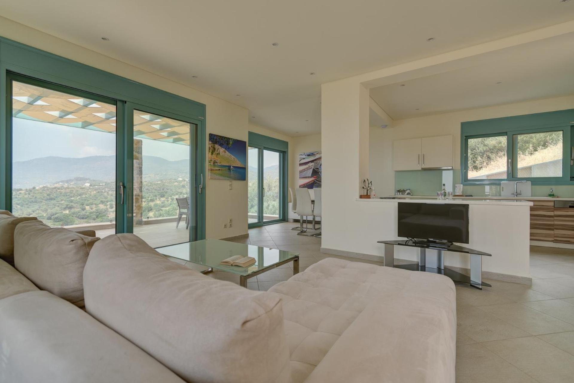 Ouzo Panoramic Houses 2, With Private Pool Plomari Ngoại thất bức ảnh